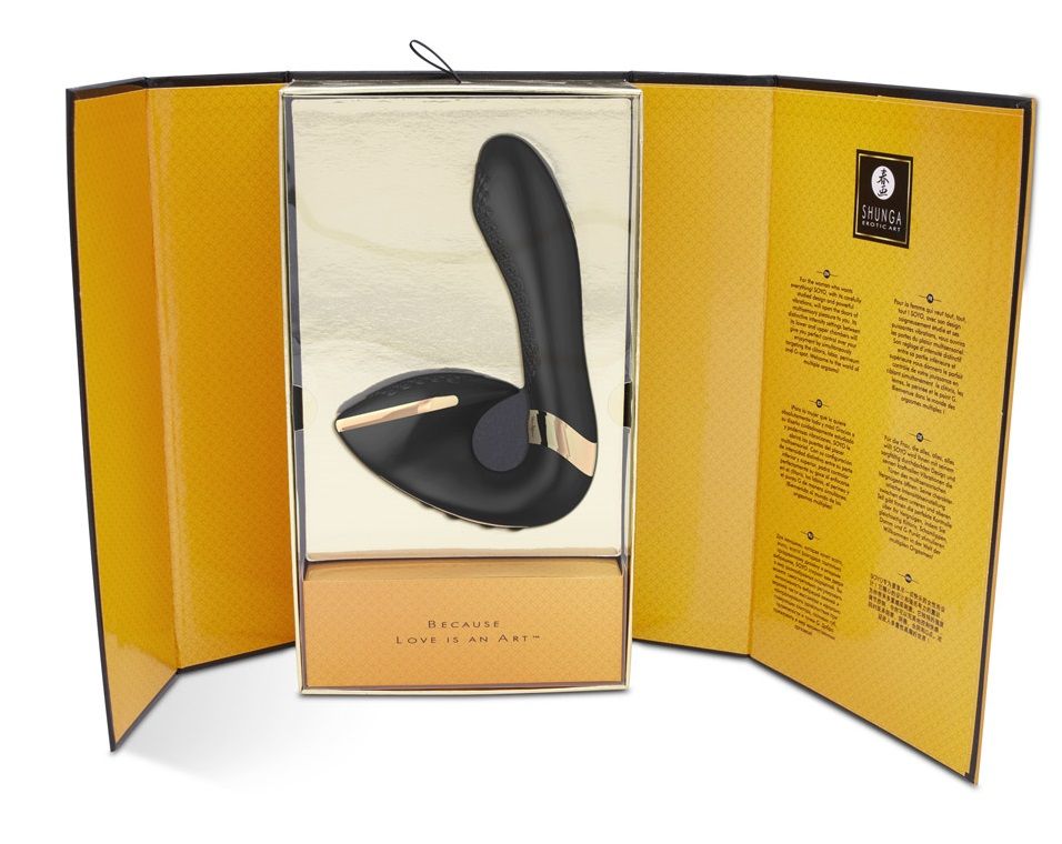 Черный вибростимулятор SOYO - 17 см. 4