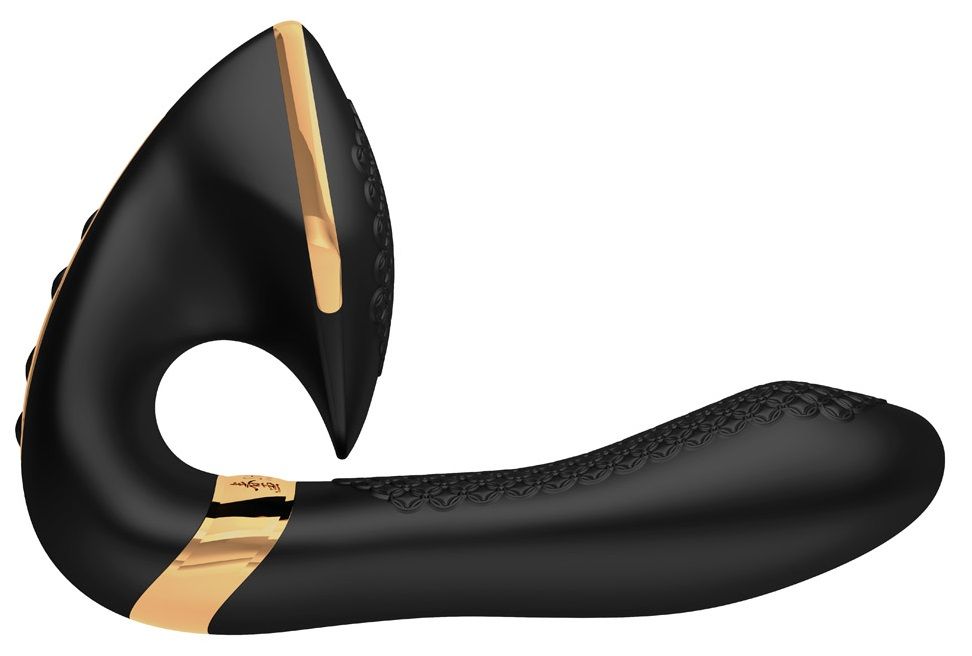 Черный вибростимулятор SOYO - 17 см. 1