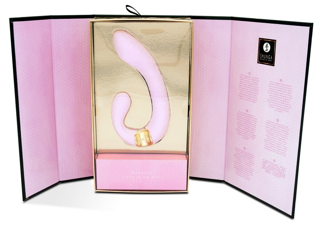 Розовый гибкий вибростимулятор MIYO с двумя моторами - 18,5 см. 4