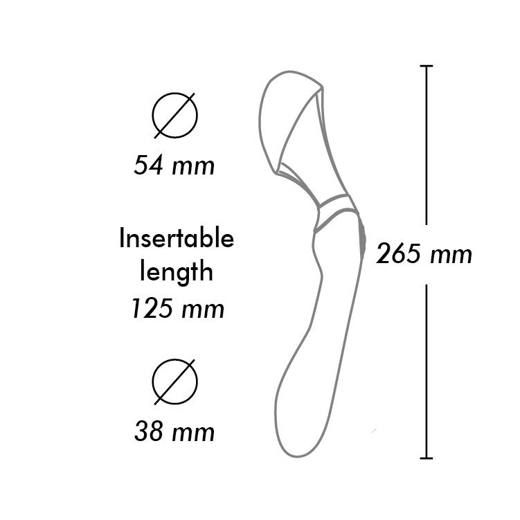 Розовый двусторонний вибростимулятор ZOA - 26,5 см. 10