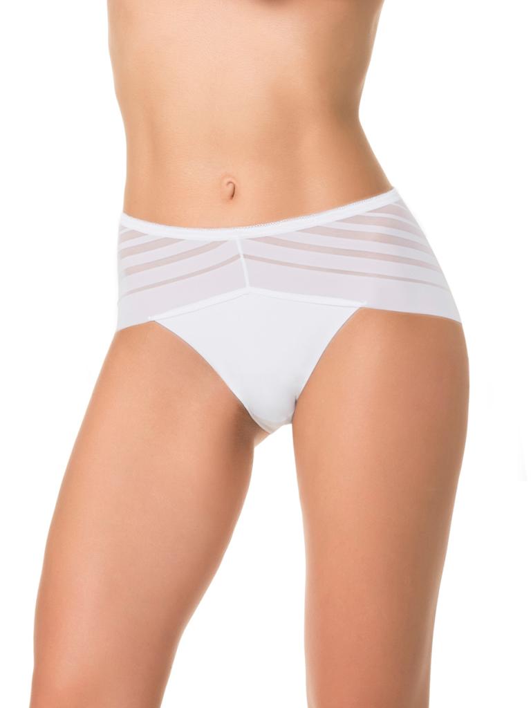 Высокие трусики с полосками разной ширины 5