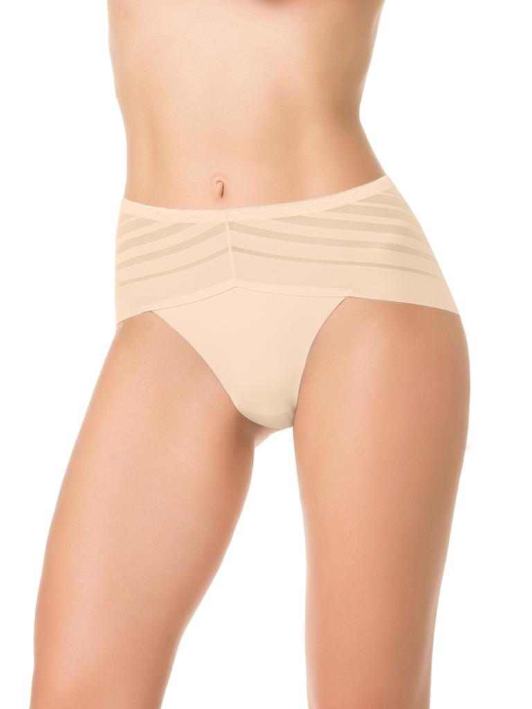 Высокие трусики с полосками разной ширины 3