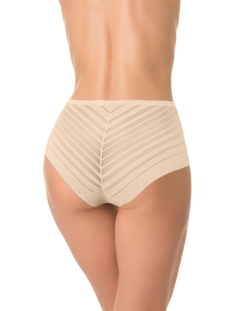 Высокие трусики с полосками разной ширины 4