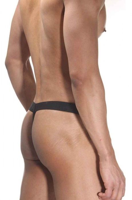 Мужские трусы-стринги с гульфиком в круглую сеточку 2