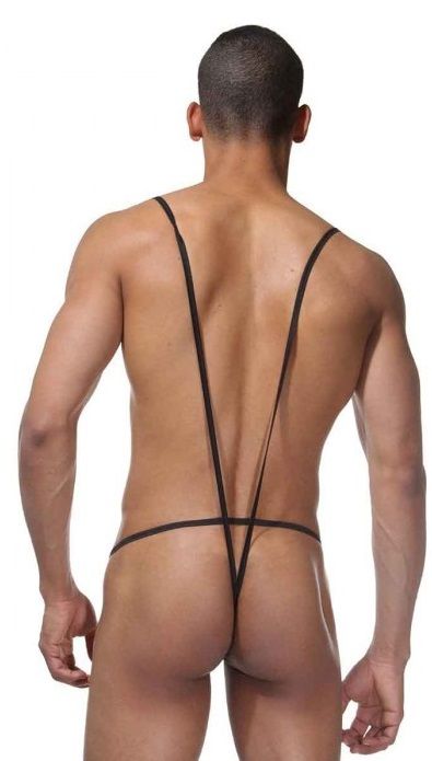 Мужское боди на лямках с открытыми ягодицами 2