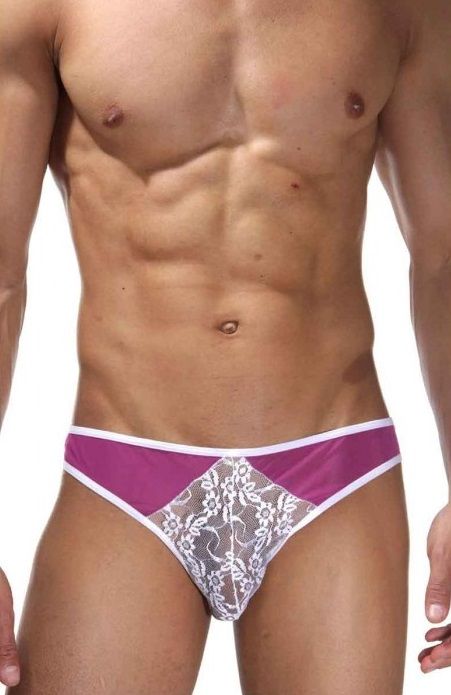 Мужские ажурные трусы-слипы 1