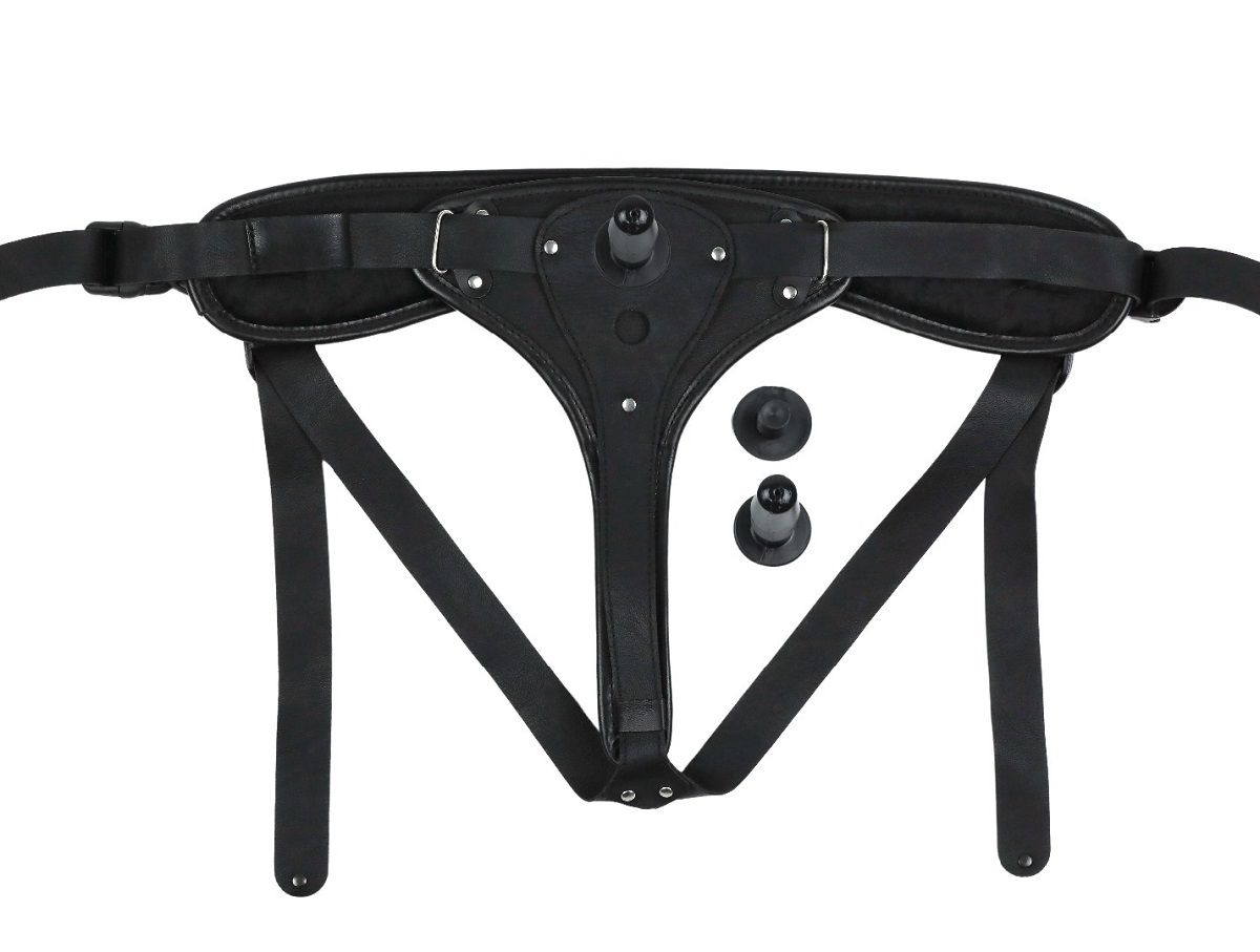 Женский пояс-трусики c 2 насадками 6