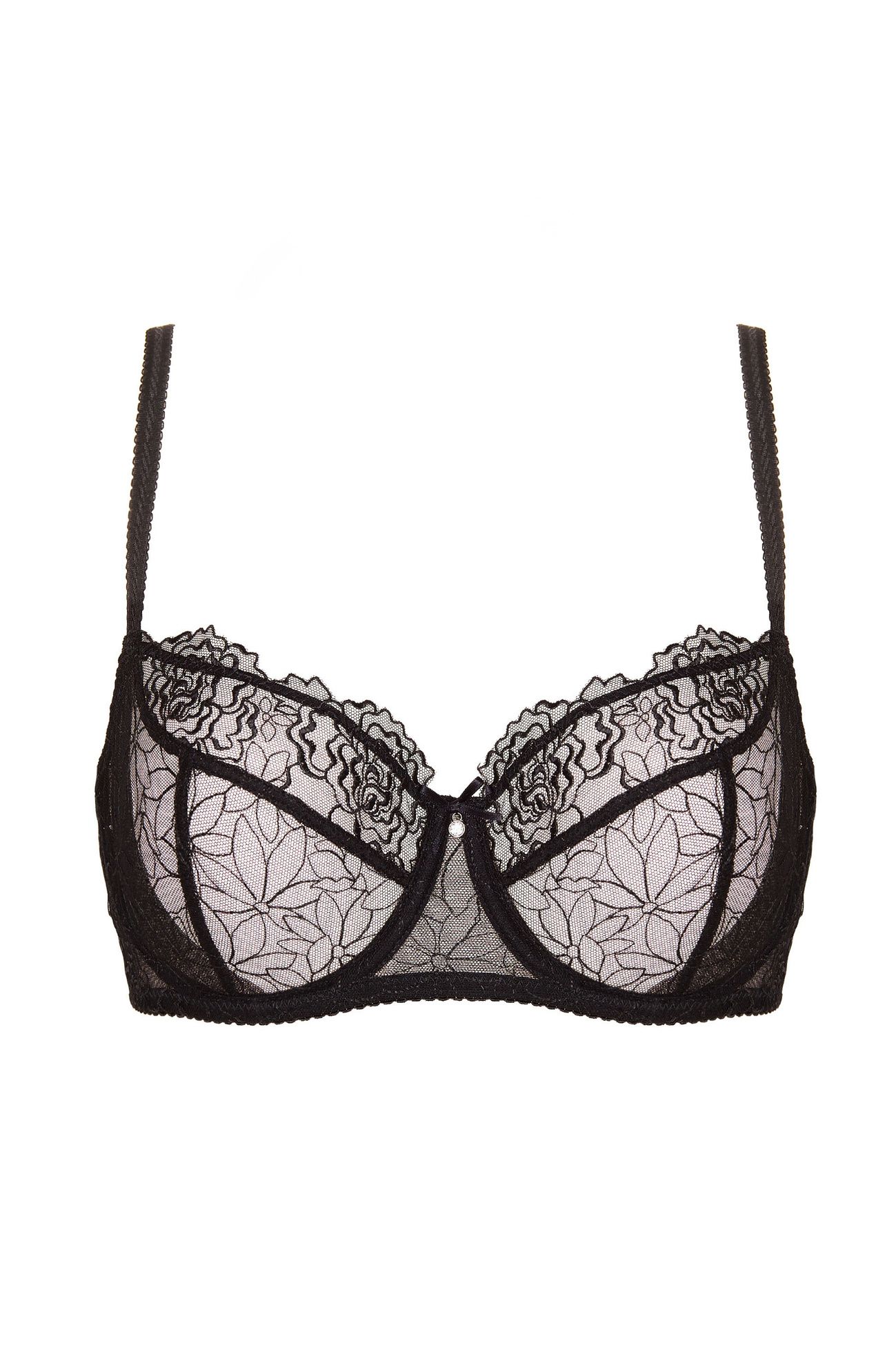 Бюстгальтер Pamela с мягкими сетчатыми чашками с вышивкой 14