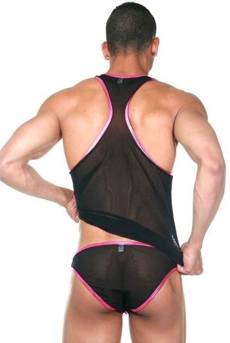 Мужской комплект белья: майка-борцовка и трусы-слипы 2