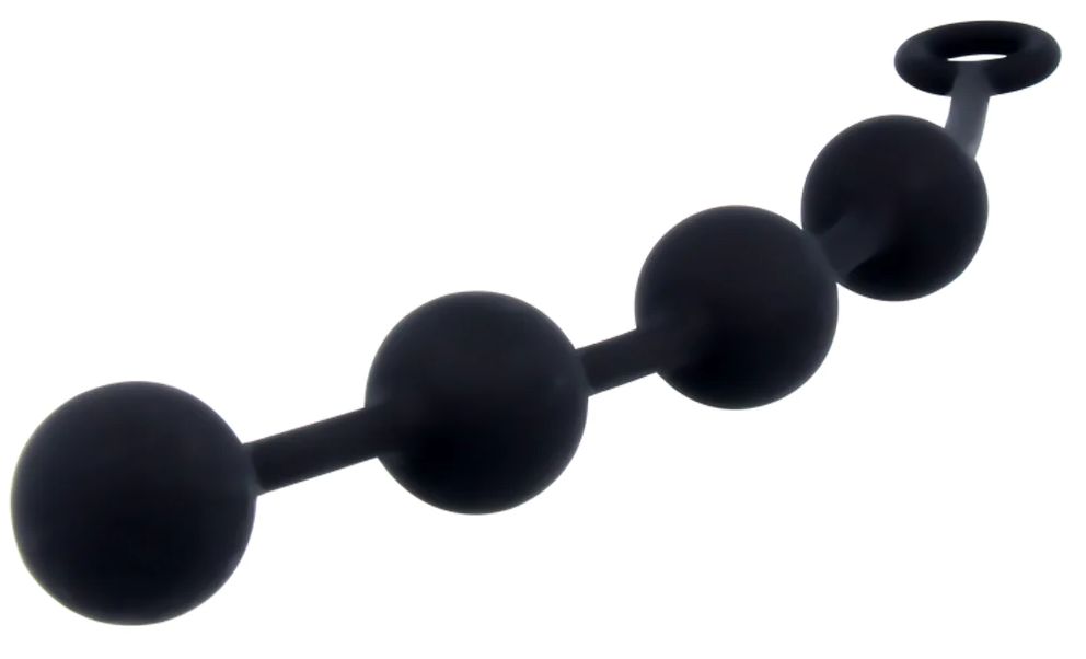 Черная анальная цепочка NEXUS Excite L - 27 см. 1