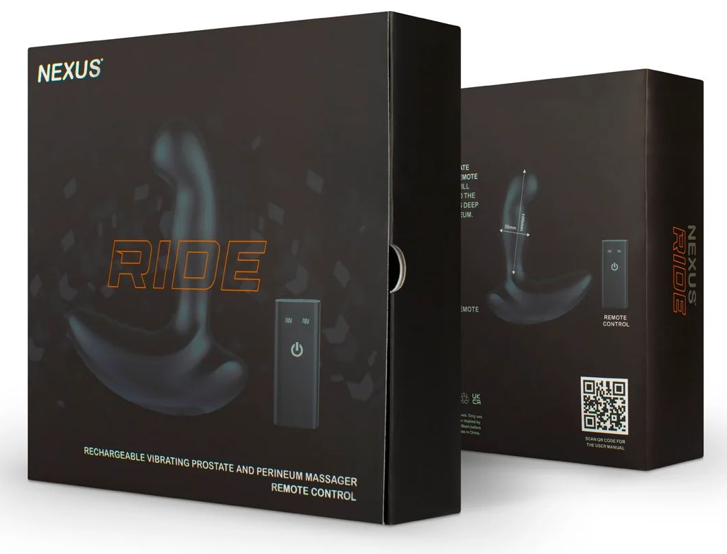 Черный вибромассажер простаты и промежности Nexus Ride - 14 см. 3