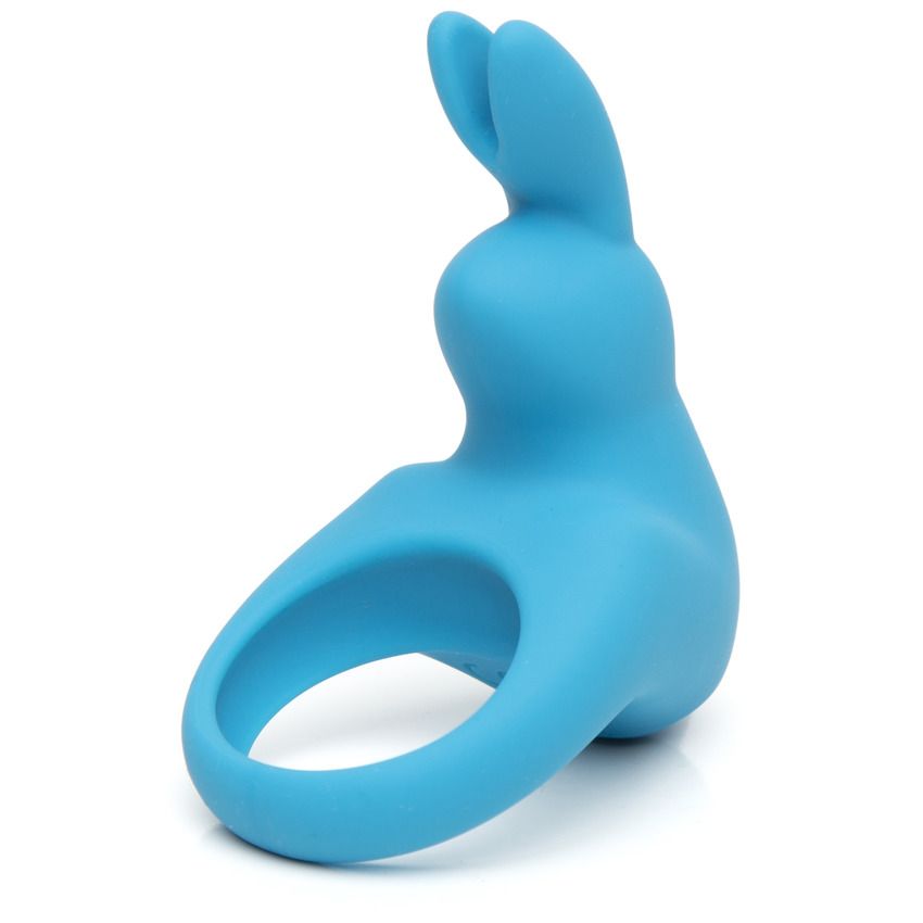 Голубое эрекционное виброкольцо Happy Rabbit Rechargeable Rabbit Cock Ring 1