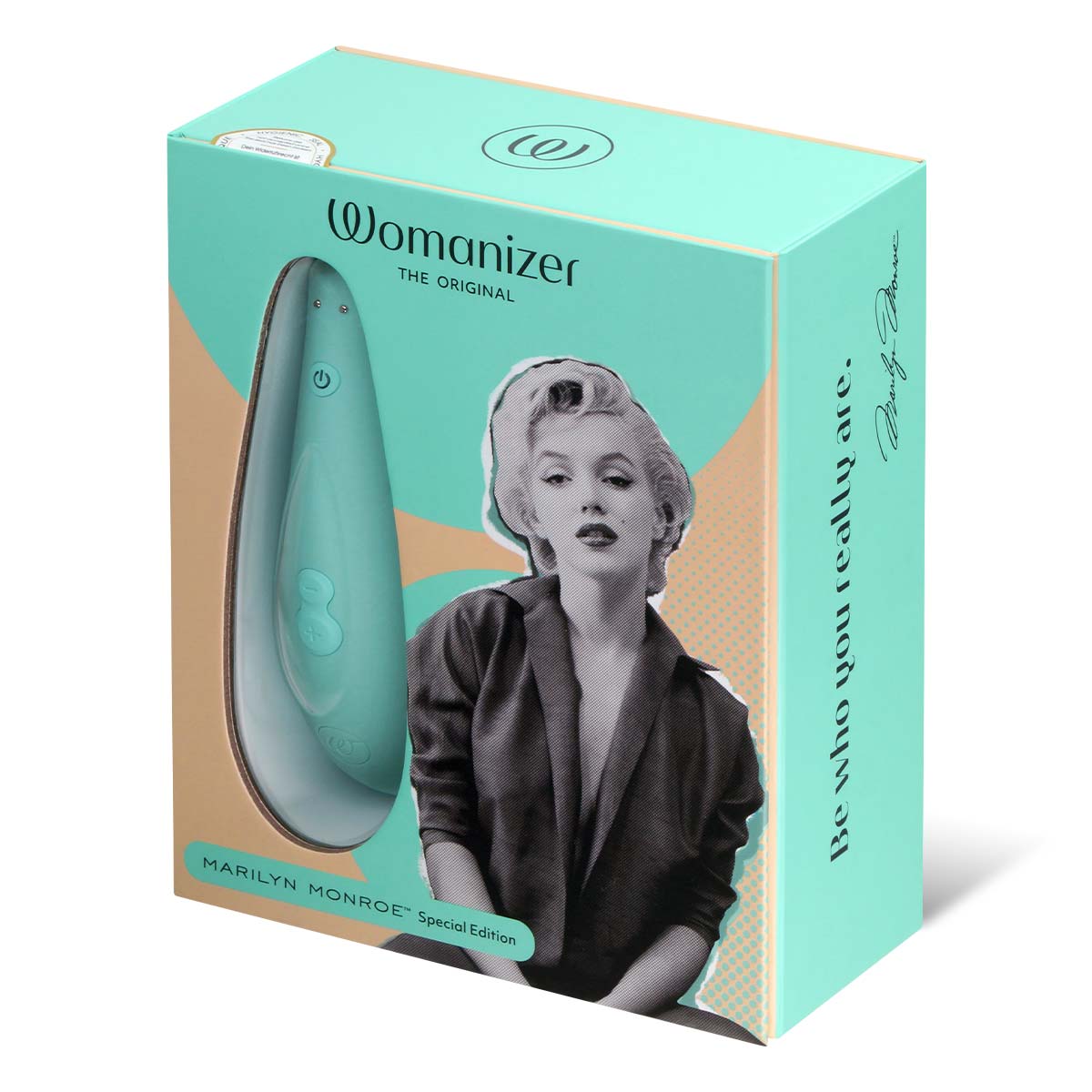 Мятный бесконтактный клиторальный стимулятор Womanizer Marilyn Monroe Special Edition 3