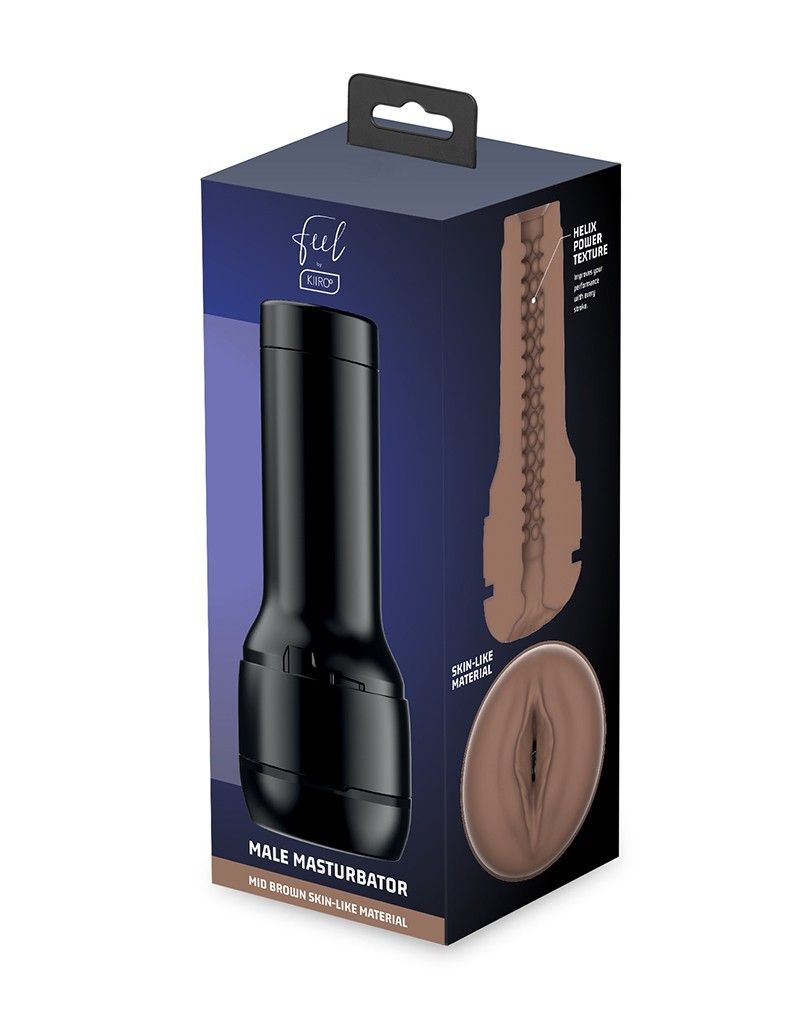 Коричневый мастурбатор-вагина Feel Stroker 7