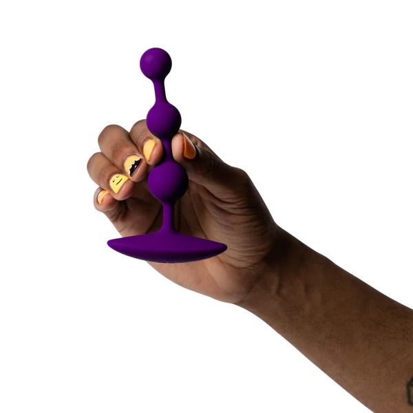 Фиолетовая анальная цепочка Romp Amp - 13,5 см. 3