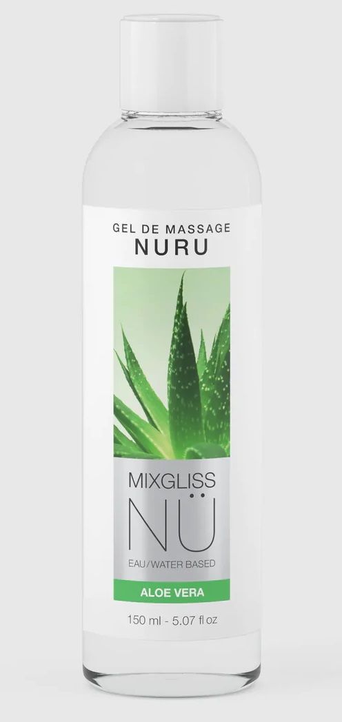 Массажный гель на водной основе Mixgliss NU Aloe Vera - 150 мл. 1