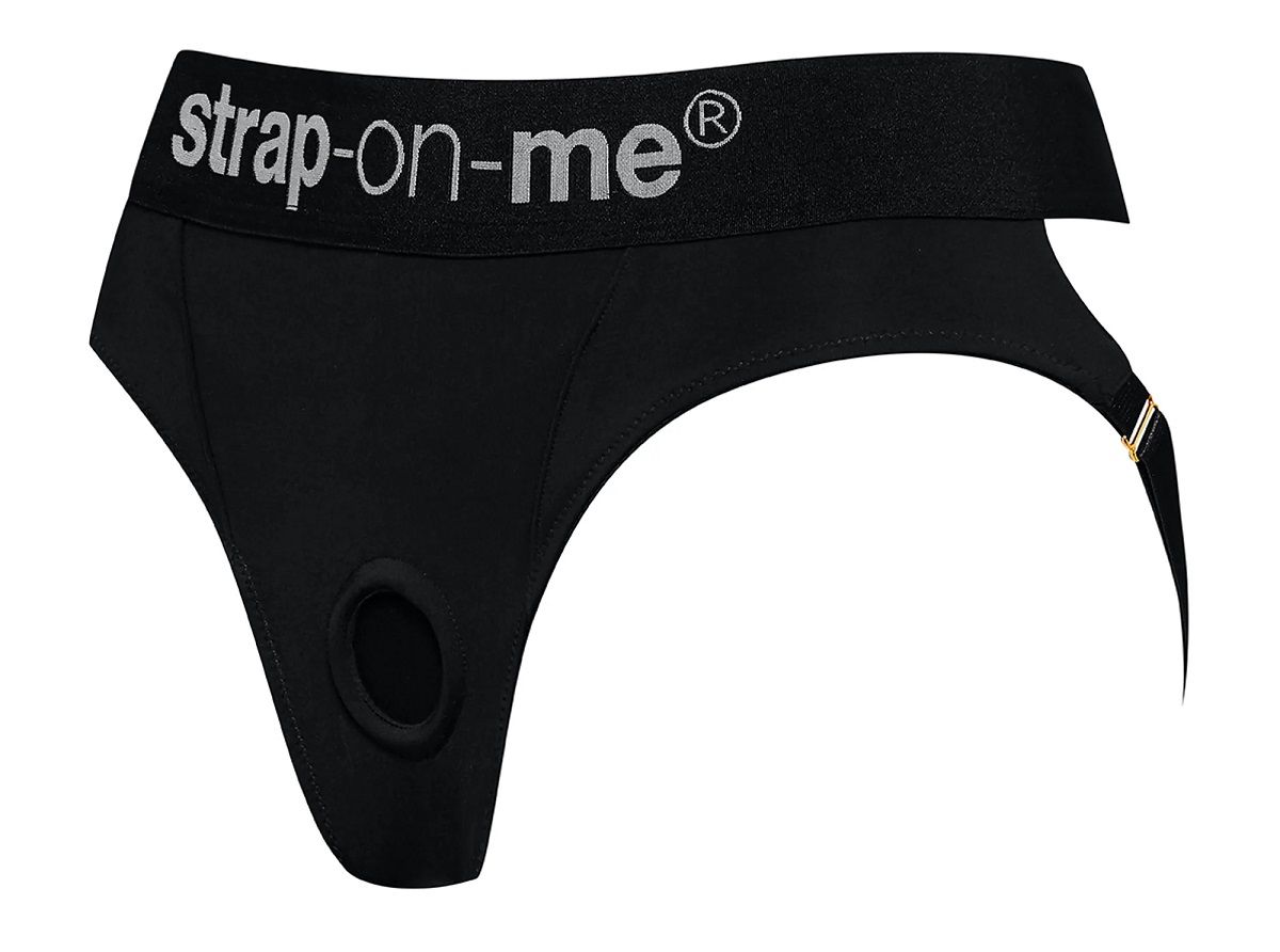 Черные трусики для насадок Heroine Lingerie Harness - size S 2