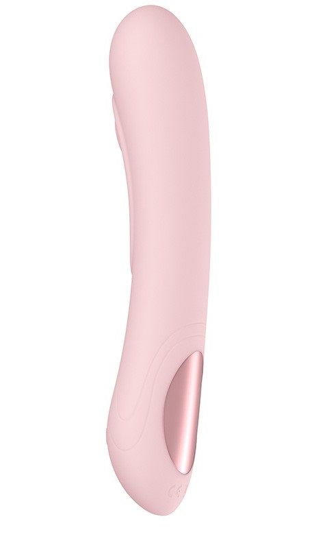 Нежно-розовый интерактивный вибратор Pearl3 - 20 см. 1