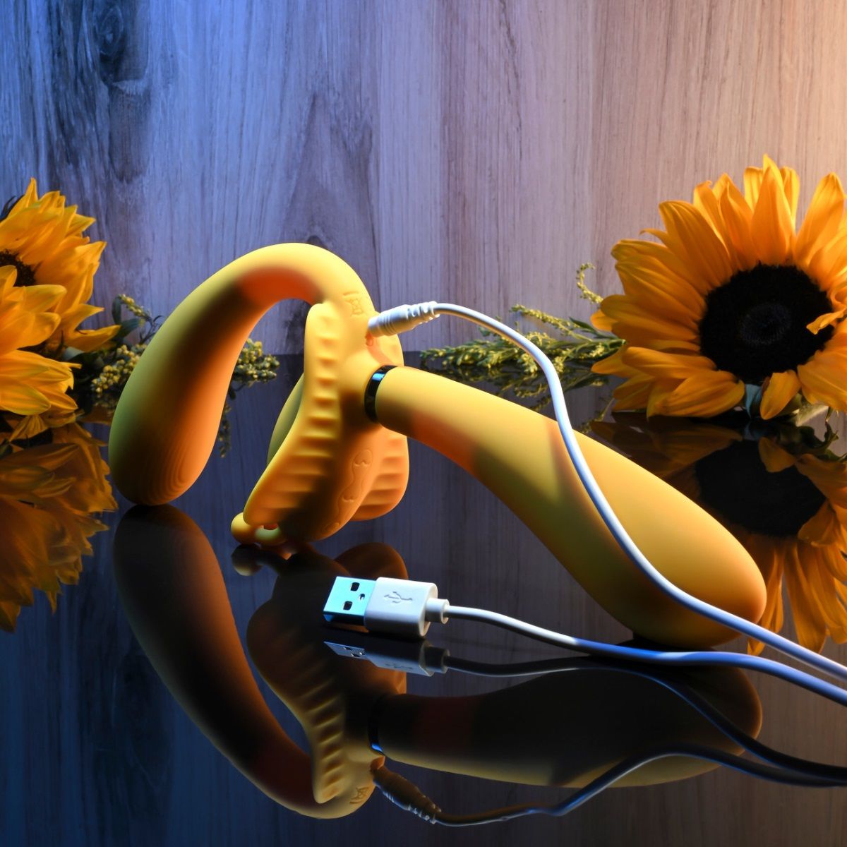 Желтый безремневой вибрострапон The Monarch - 23 см. 4