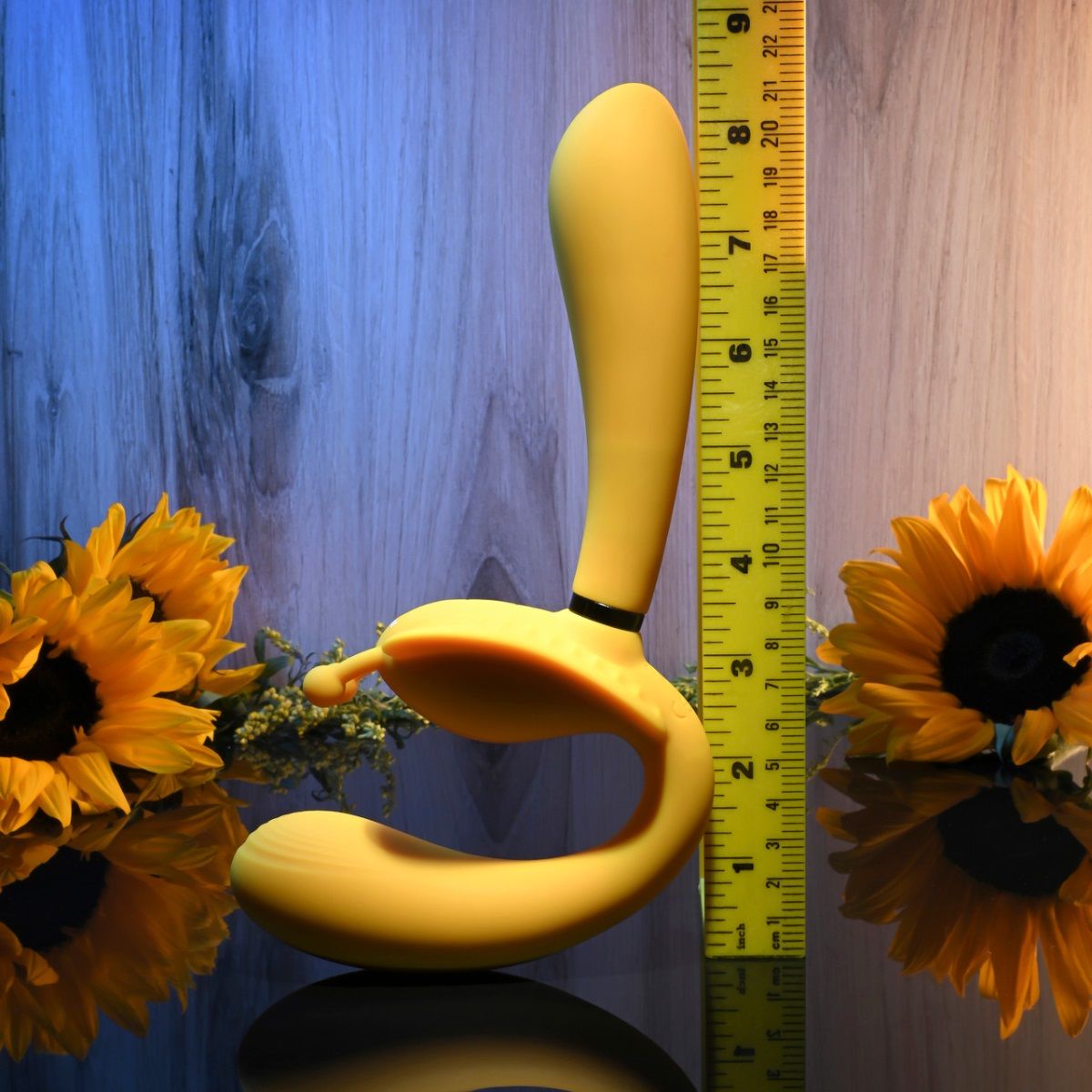 Желтый безремневой вибрострапон The Monarch - 23 см. 5