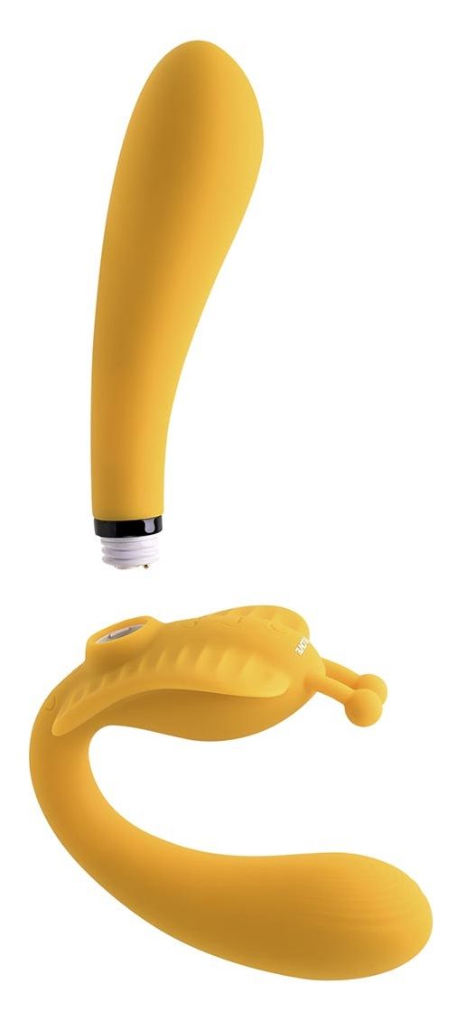 Желтый безремневой вибрострапон The Monarch - 23 см. 8