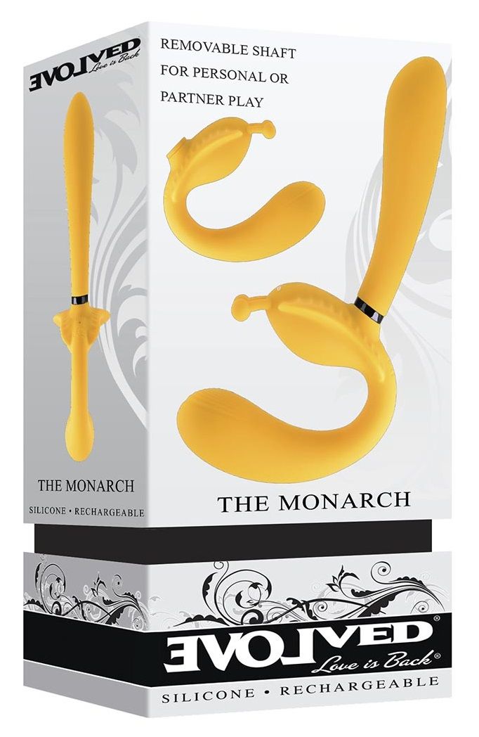 Желтый безремневой вибрострапон The Monarch - 23 см. 9