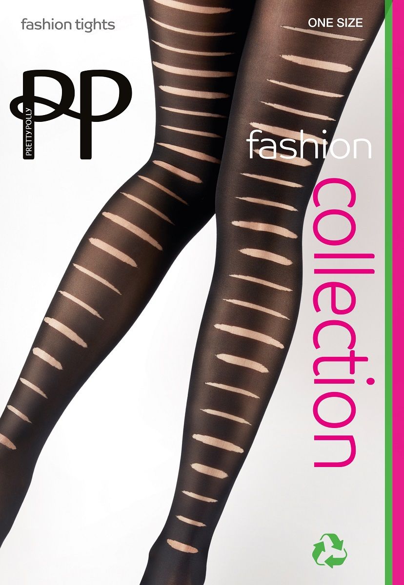 Стильные колготки с эффектом рванных полос 1