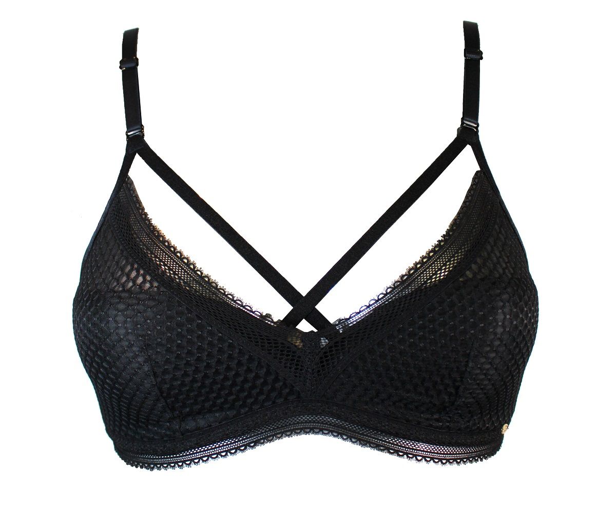 Стильный бюстгальтер-бралетт Diamond Mesh Non Wired Padded Bralette 5