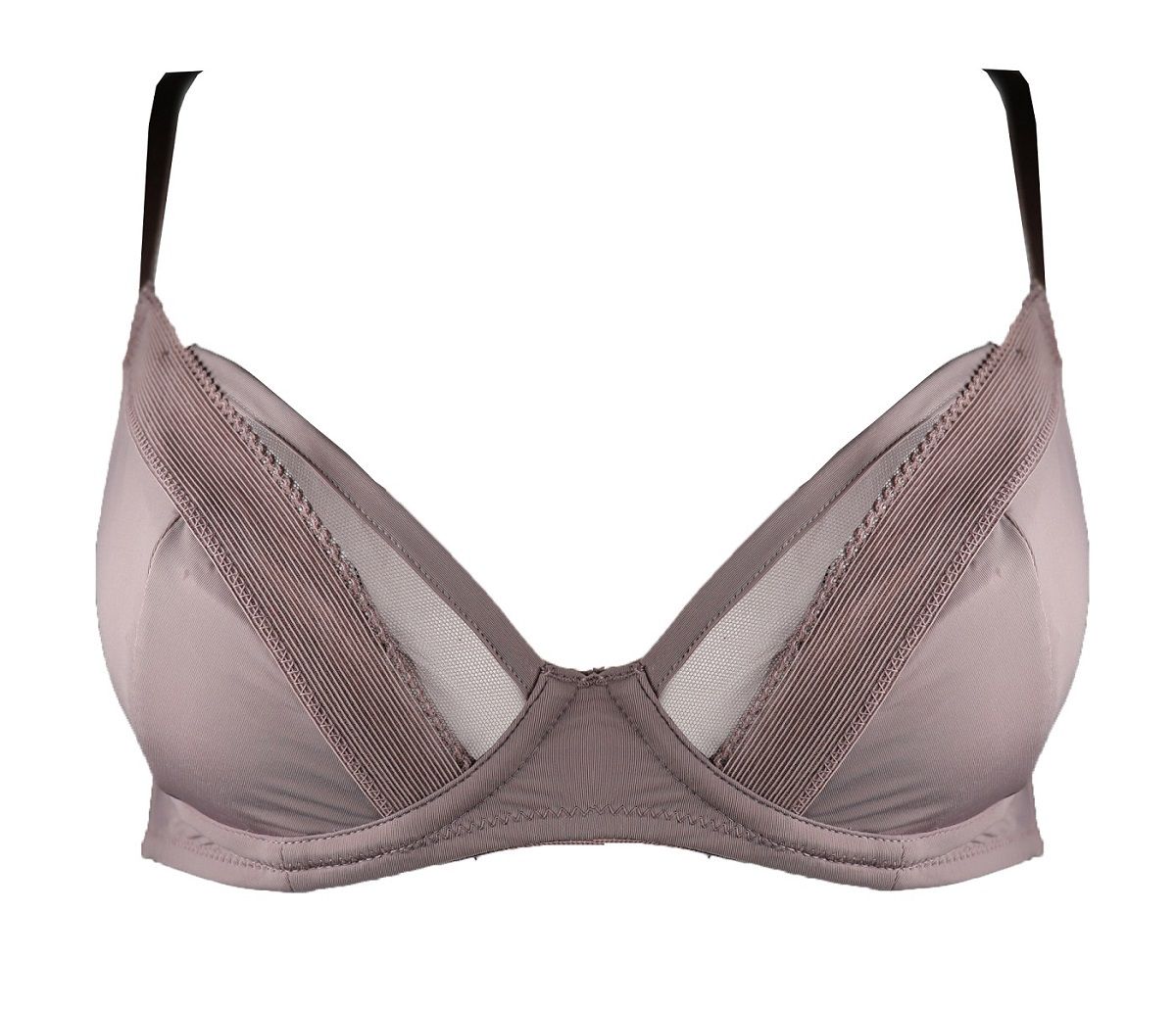 Элегантный тончайший бюстгальтер с чашками на косточках 3