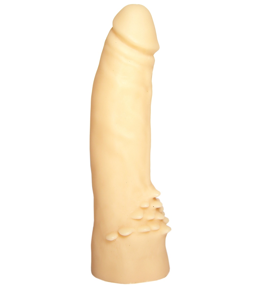 Реалистичный пустотелый фаллоимитатор с шипами у основания - 17 см. 3