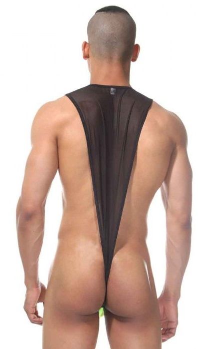 Мужское боди с контрастной вставкой 2