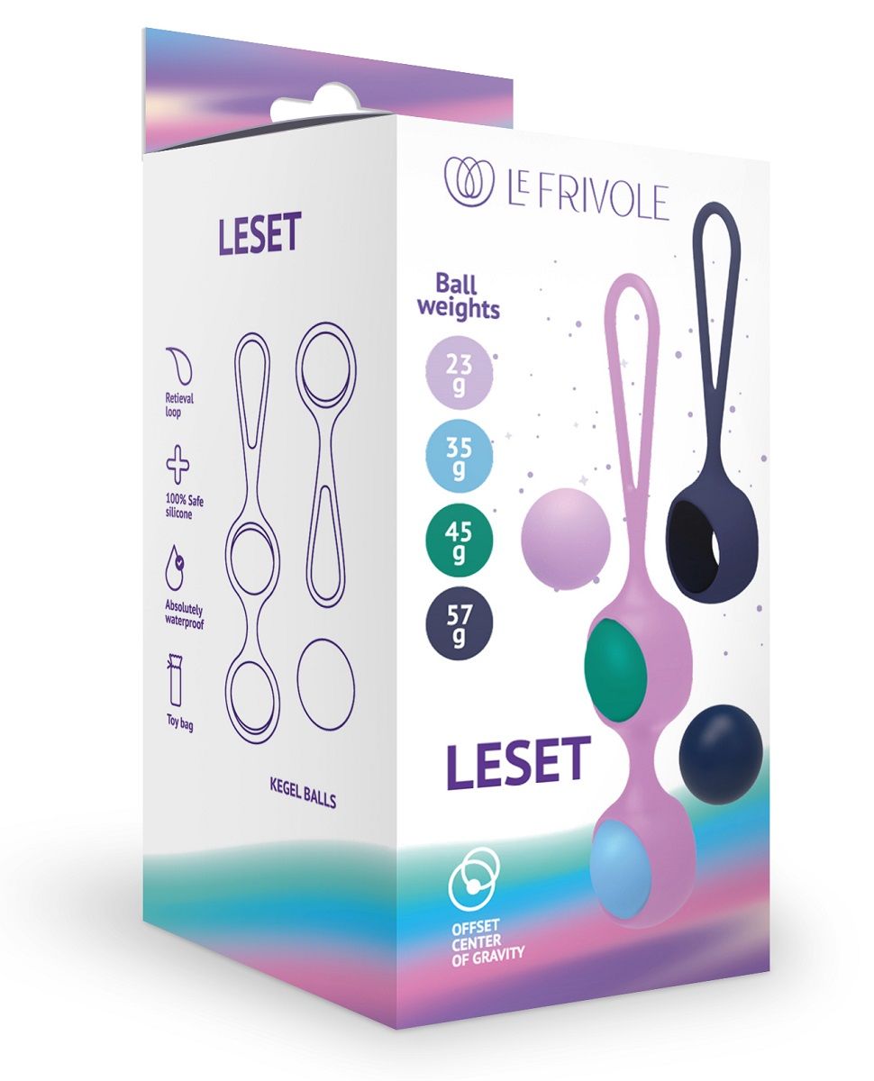 Вагинальный тренажер со сменными шариками Leset 2