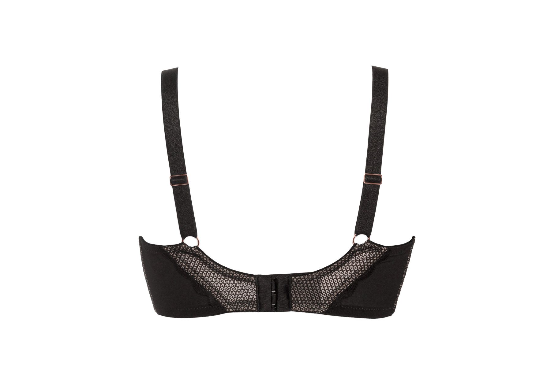 Черный бюстгальтер Chita на каркасах с чашками на тонком поролоне 5