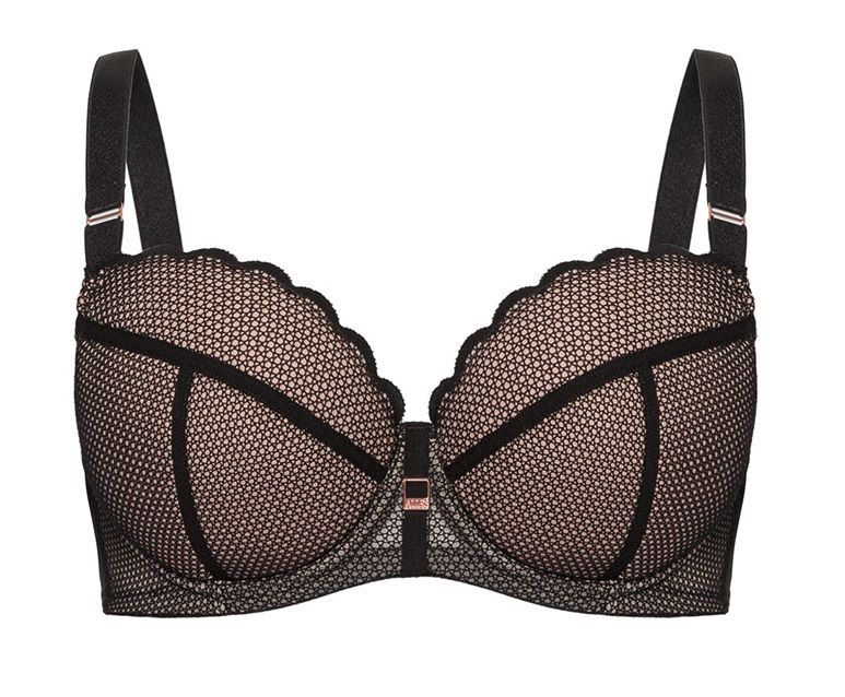 Черный бюстгальтер Chita на каркасах с чашками на тонком поролоне 4