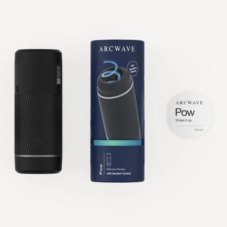 Черный мастурбатор с контролем всасывания Arcwave Pow Stroker 3