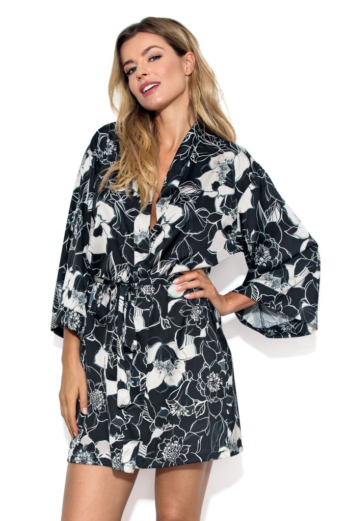 Халат-кимоно Filipa с цветочным принтом 1