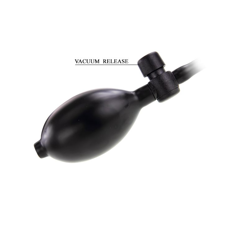 Телесный фаллоимитатор с функцией подкачки Inflatable - 18,8 см. 5