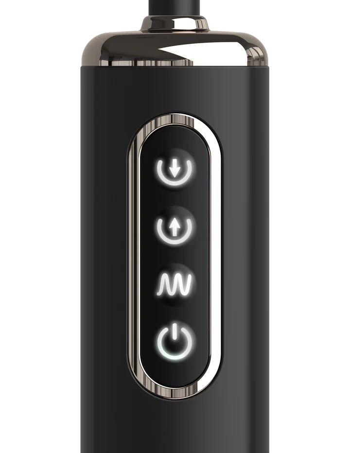 Черная надувная анальная вибропробка Auto-Throb - 13 см. 6