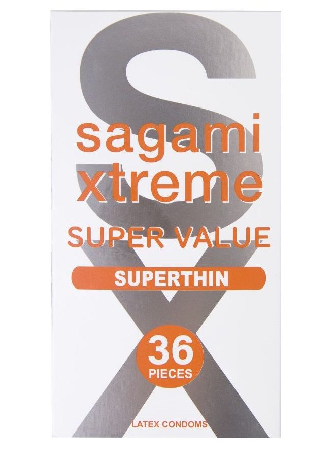 Ультратонкие презервативы Sagami Xtreme Superthin - 36 шт. 1