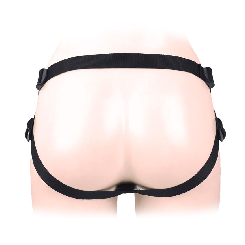 Черный пояс-трусики в комплекте с коннектором и насадкой 5