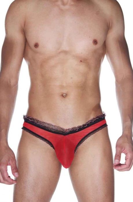 Мужские трусы-слипы с рюшами 1