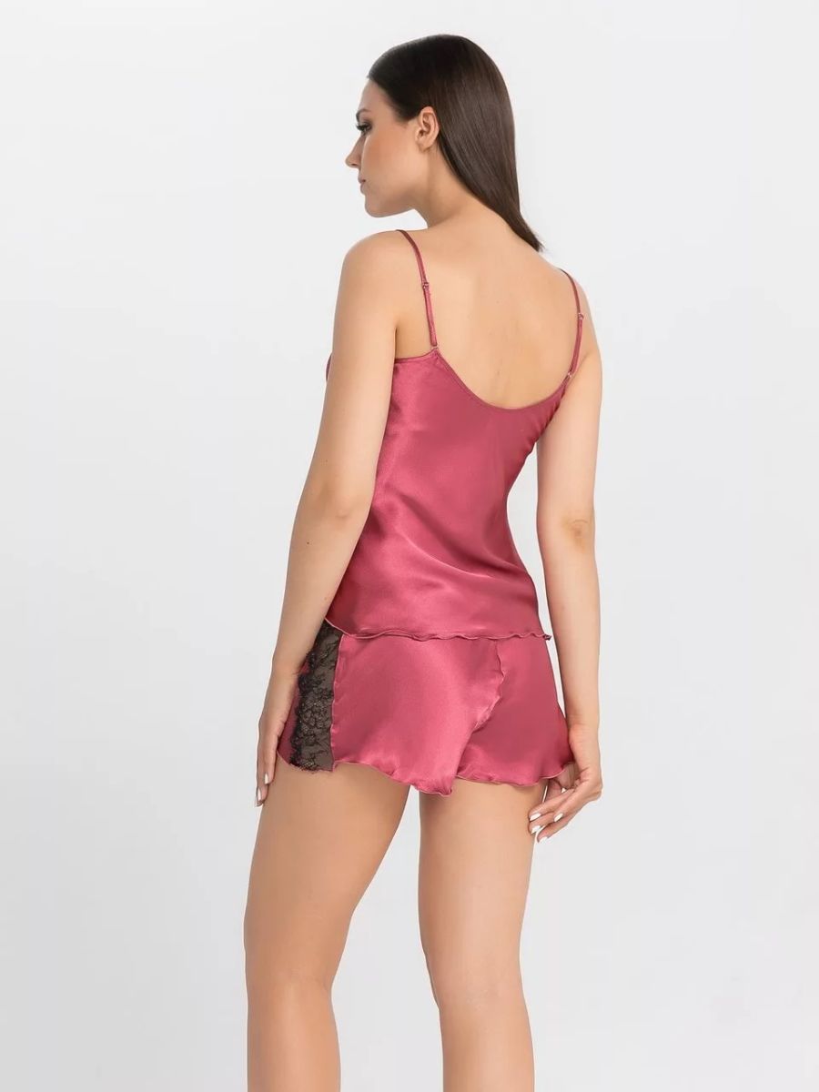 Пижамный комплект из искусственного шелка 4