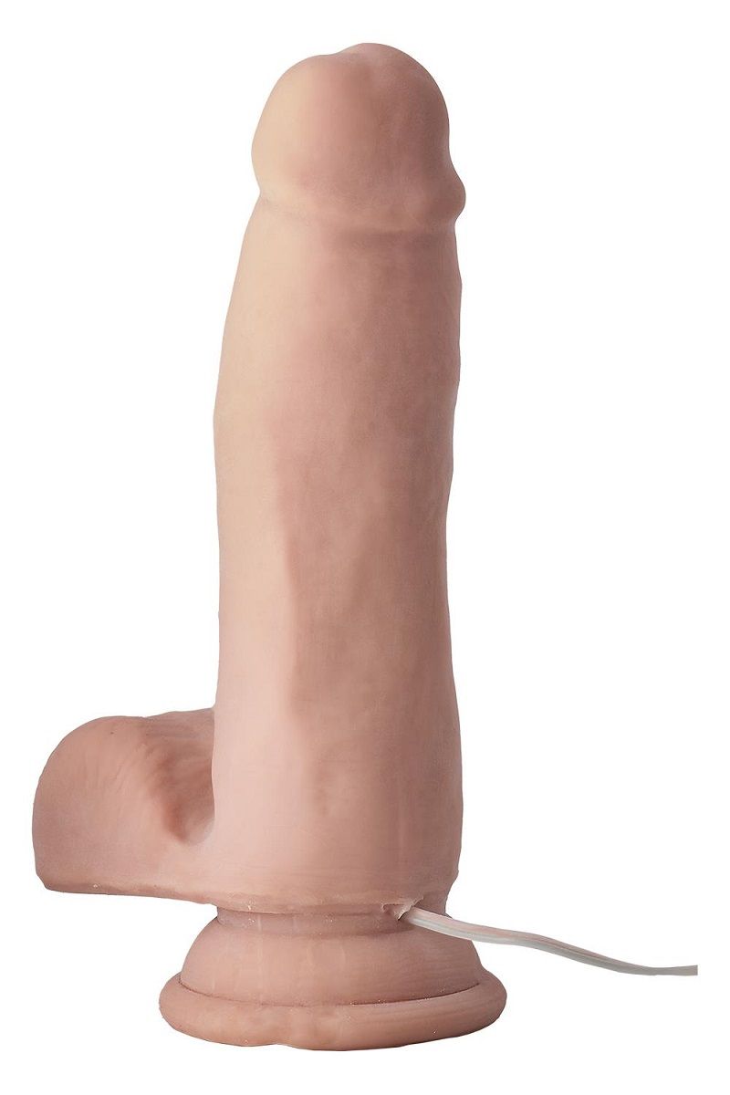 Телесный вибромассажер BAD BOY - 17 см. 2