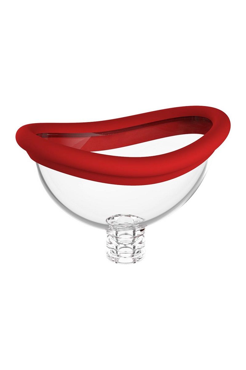 Красный двойной стимулятор Georgia - вибратор и вакуумная помпа 9