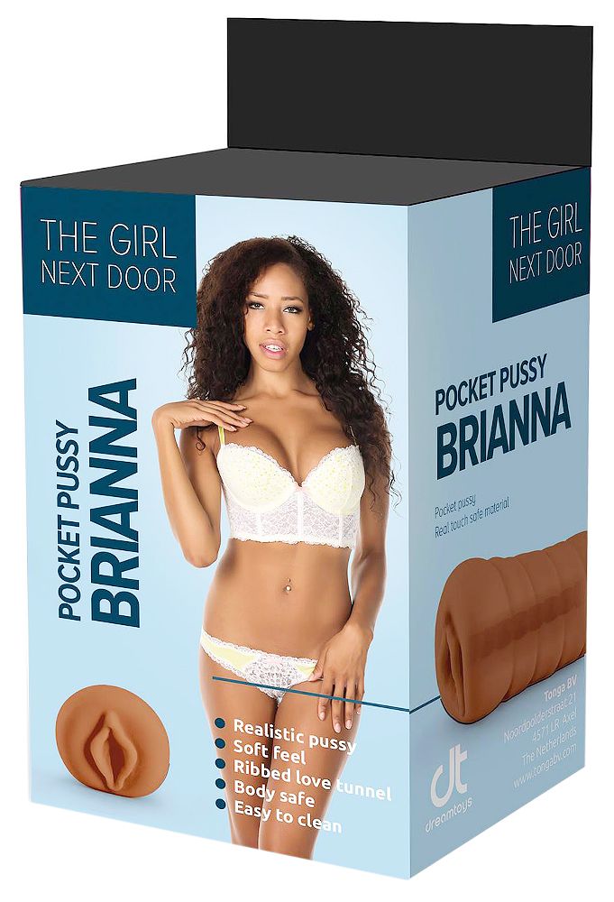 Коричневый мастурбатор-вагина Brianna 3