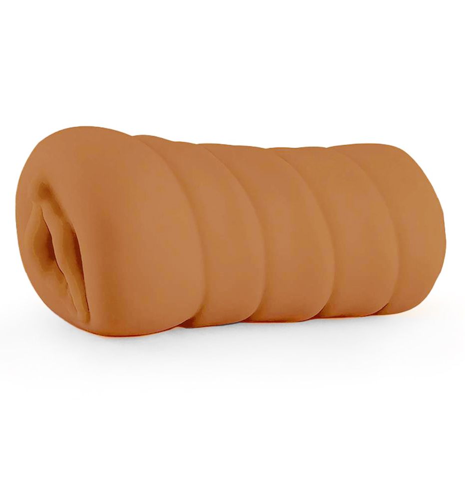 Коричневый мастурбатор-вагина Brianna 1