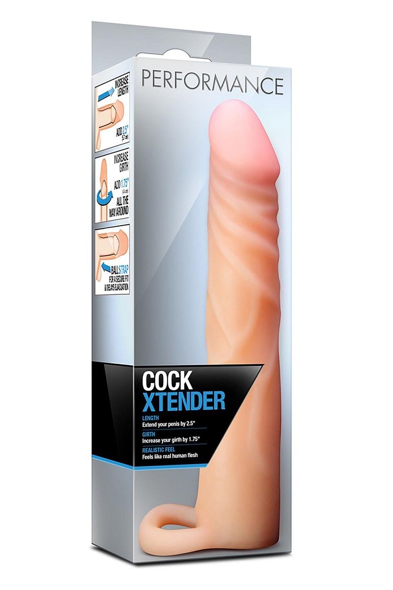 Телесная насадка на пенис Cock Xtender - 17,7 см. 2