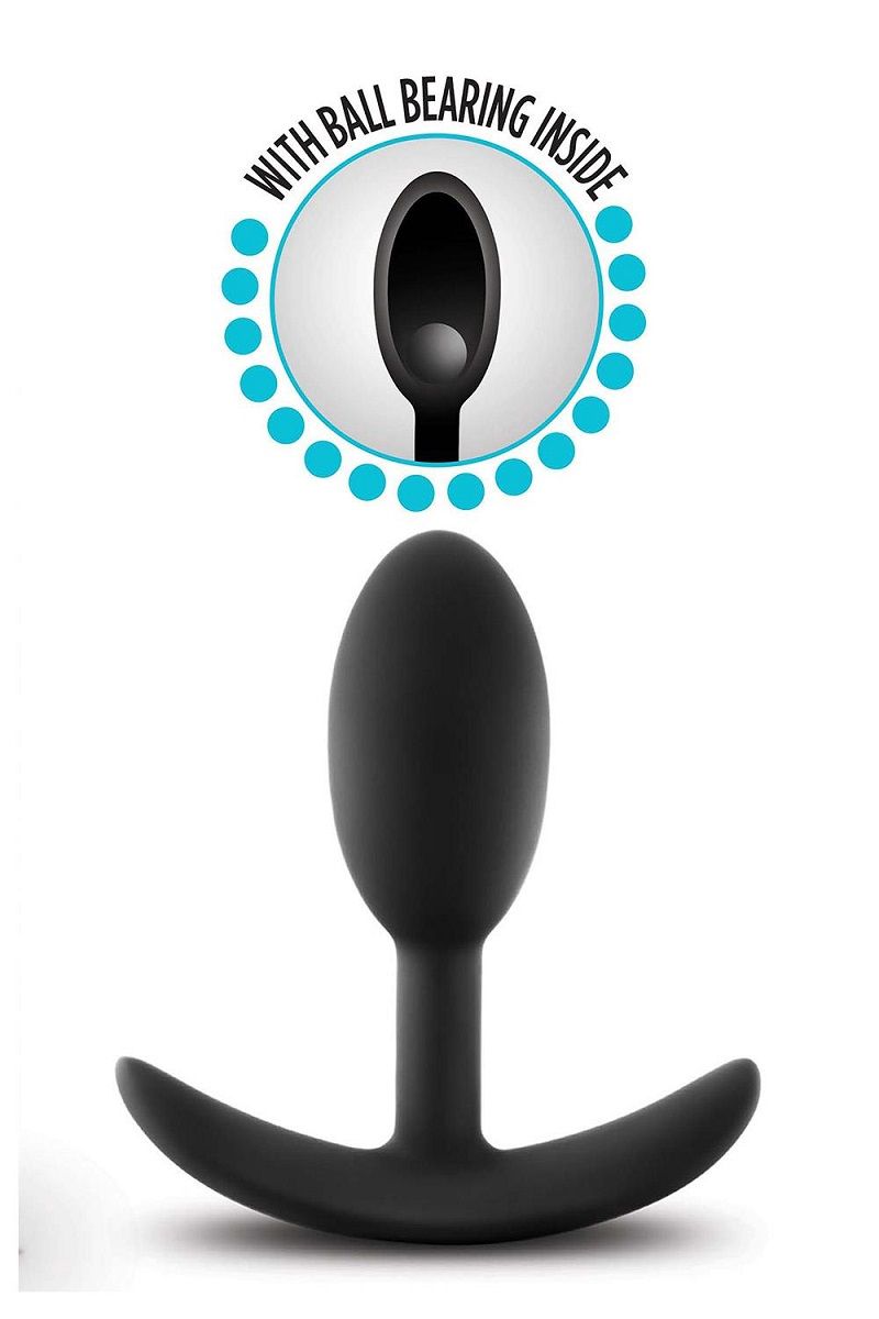 Черный анальный стимулятор Vibra Slim Plug Small - 8,8 см. 5