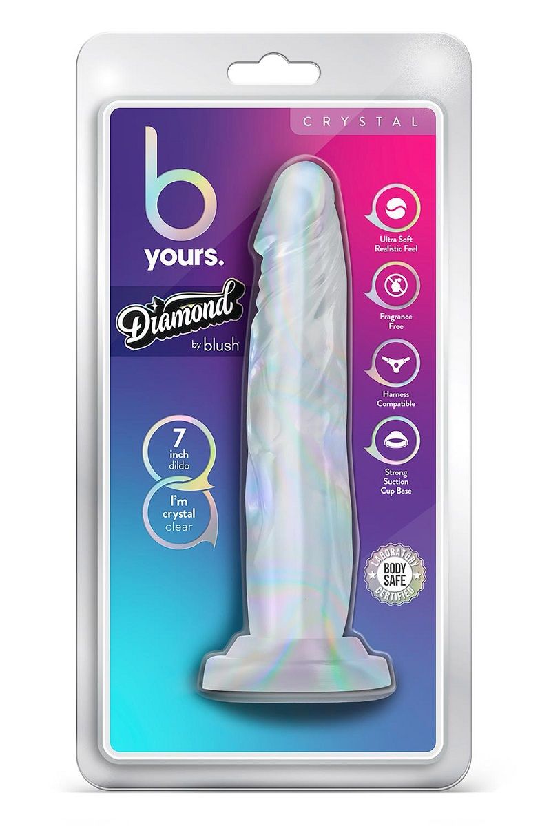 Прозрачный фаллоимитатор-реалистик Crystal - 19 см. 3