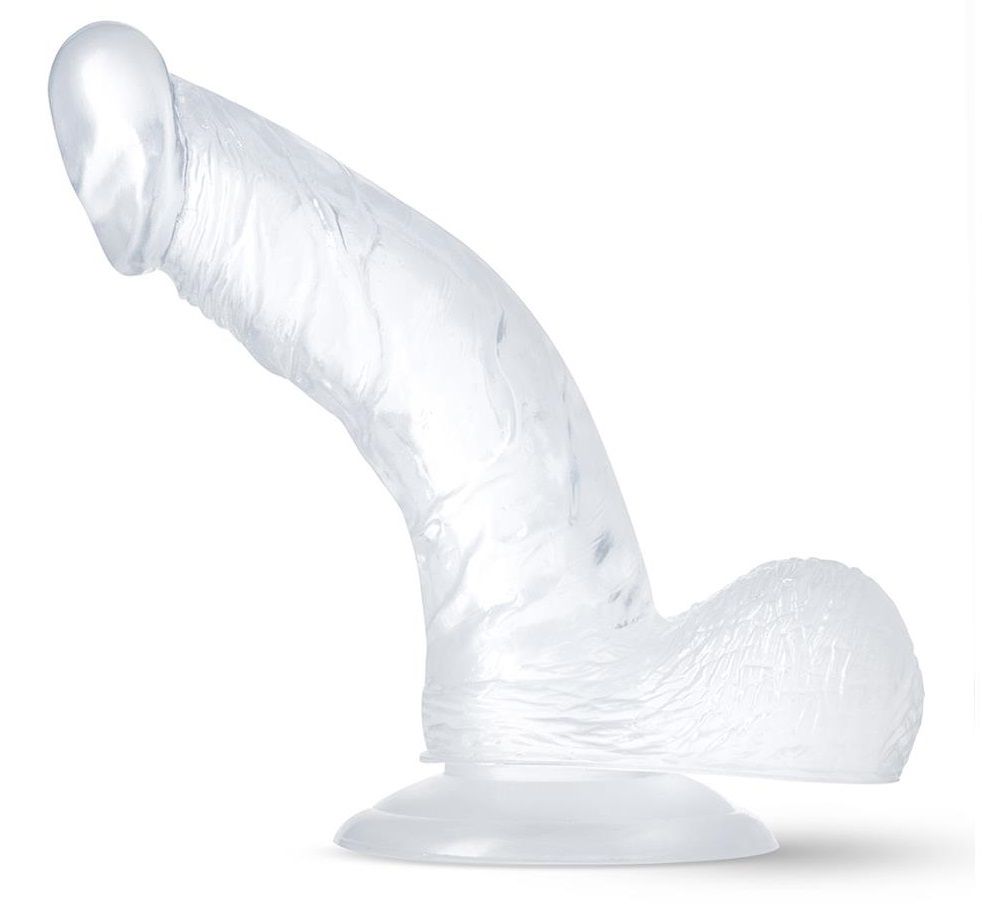 Прозрачный фаллоимитатор-реалистик Sparkle - 16,5 см. 1